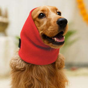 Red Noise-Reducing Ear Muffs for Dogs & Cats – Grooming & Bathing