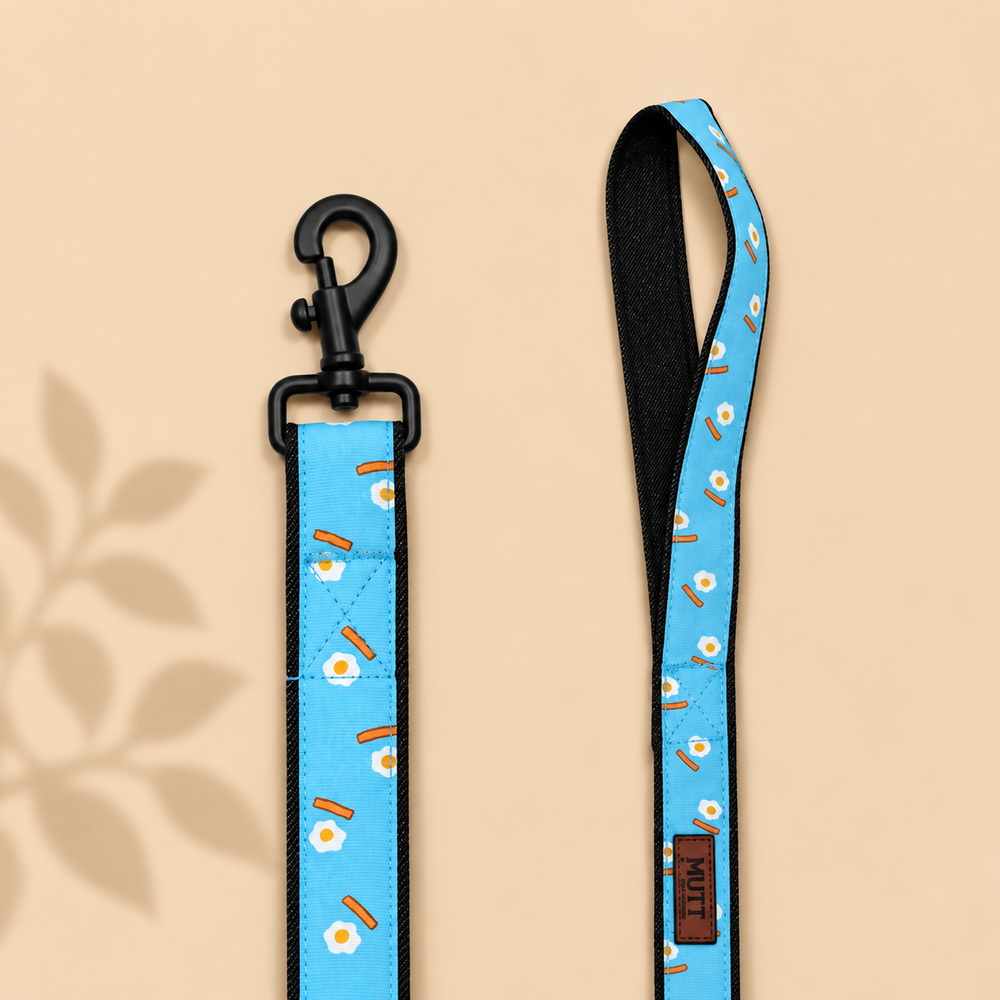 Eggs & Bacon Denim Leash
