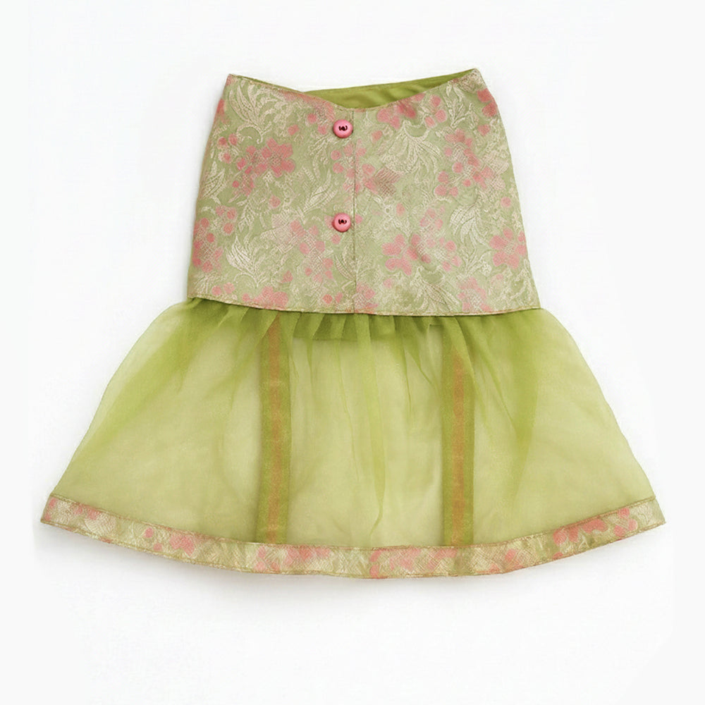 Green Floral Bliss Skirt