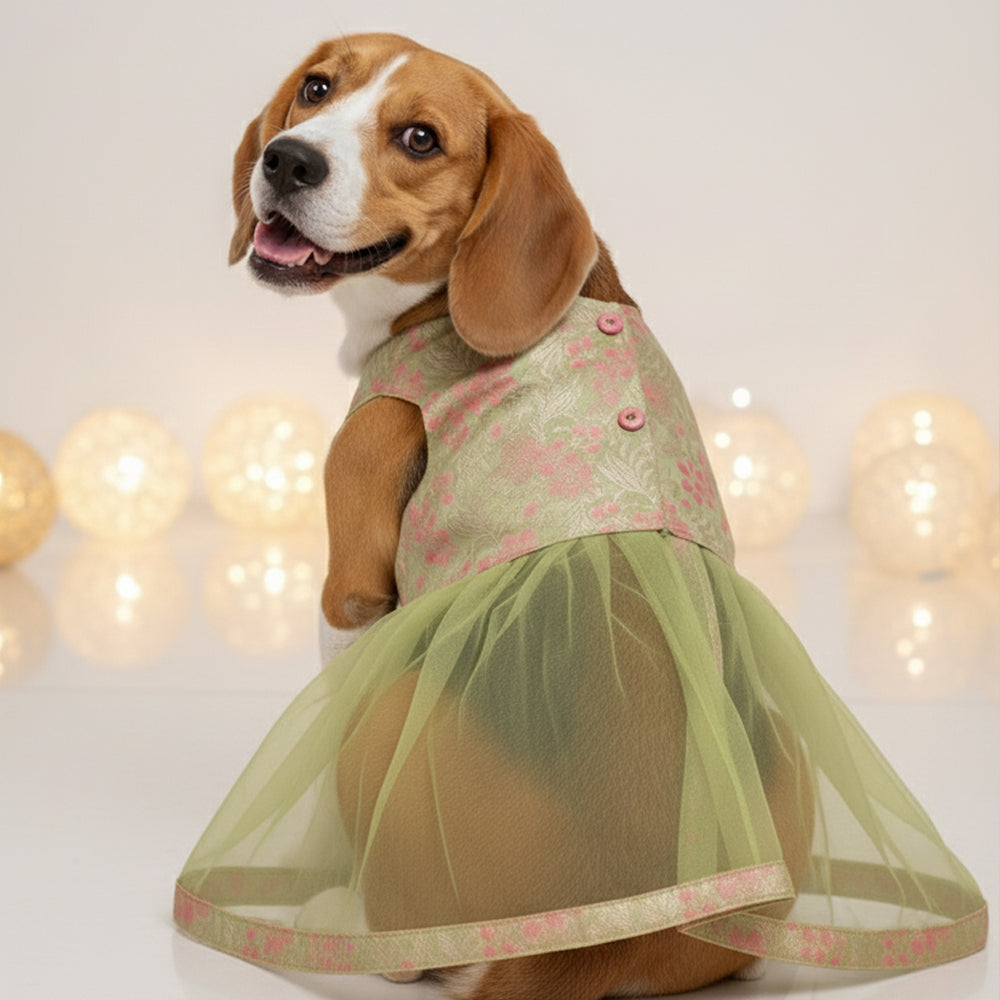 Green Floral Bliss Skirt