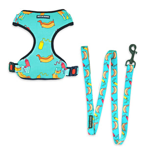 Hot Dog Vest Harness + Leash Set