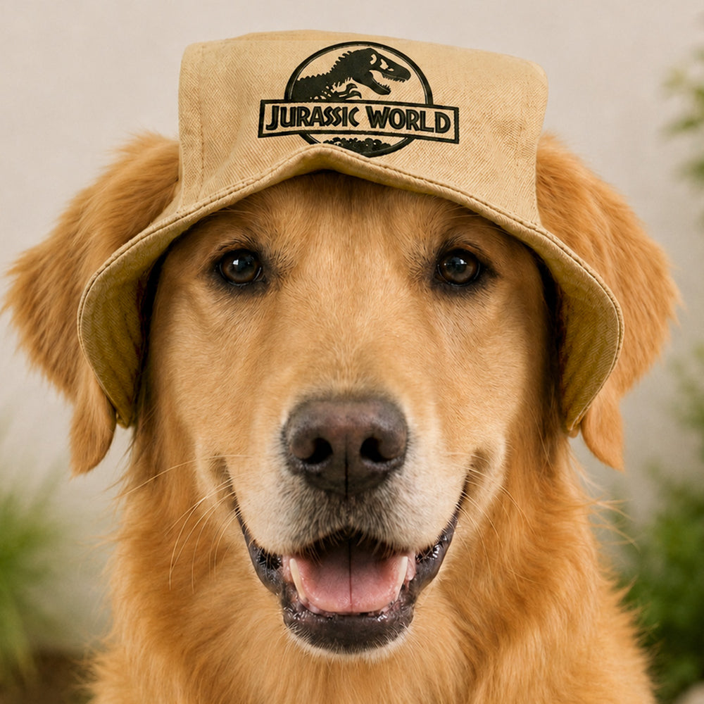 Jurassic Mini Explorer Bucket Hat for Dogs | Dinosaur Adventure Sun Hat for Pets