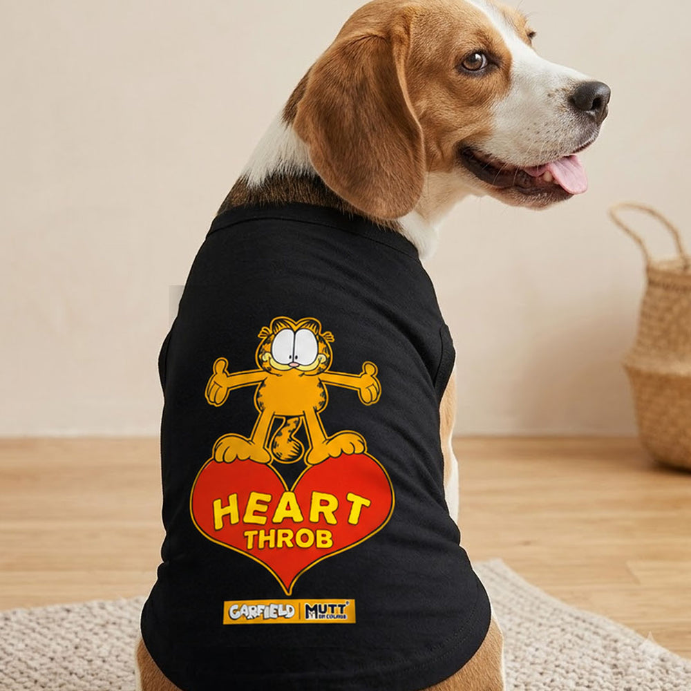 Garfield Heart Throb T-Shirt For Dogs