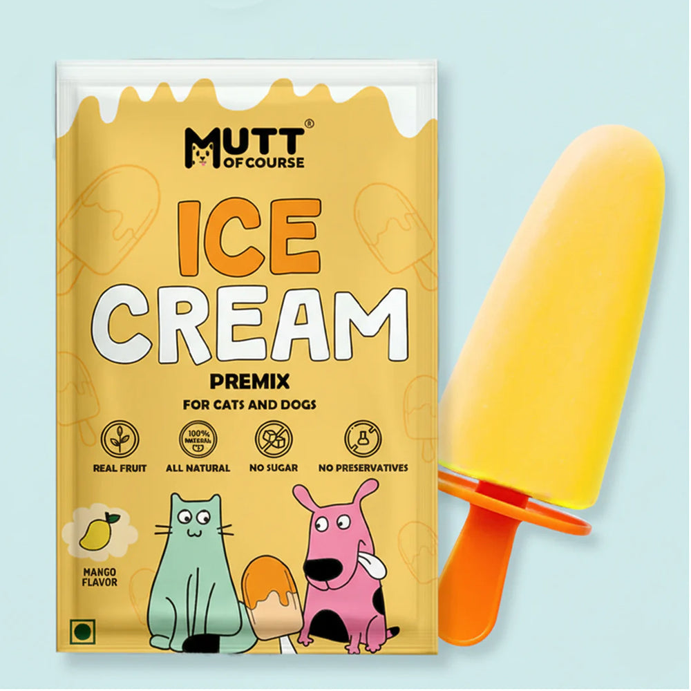 Mango Ice Cream for Cats & Dogs - Premix (Pet Nutritionist Approved)