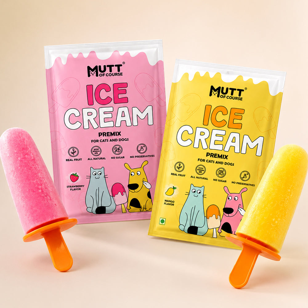 Duo Delight: Mango & Strawberry Ice Cream Premix for Cats & Dogs (Pet Nutritionist Approved)