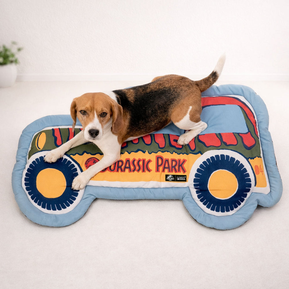 Jurassic Explorer Adventure Mat for Dogs | Dinosaur Travel & Comfort Mat