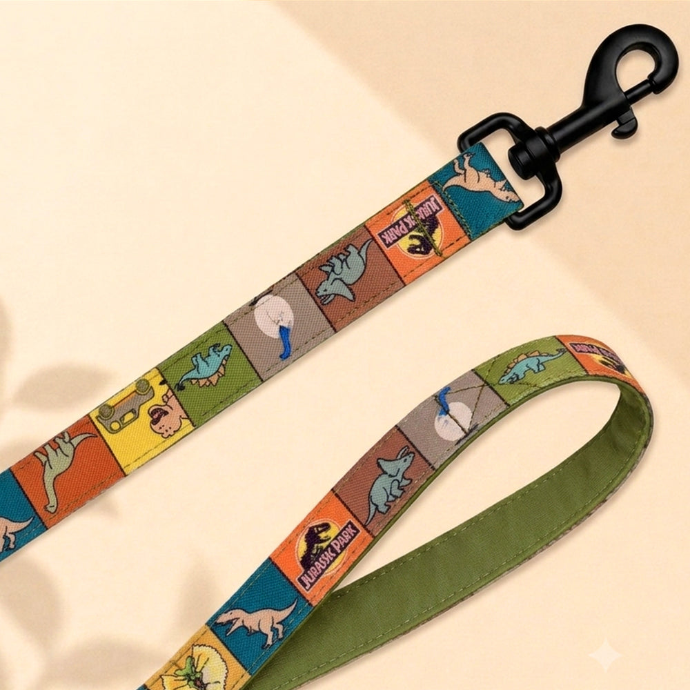 Jurassic Classic Dinosaur Dog Leash | Premium Adventure Walking Leash for Dogs