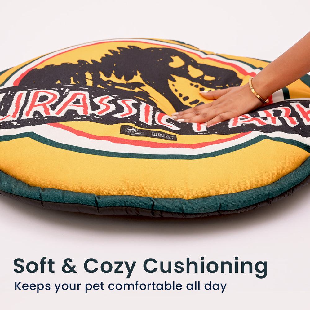 Jurassic Park Cushioned Mat for Dogs | Dinosaur Travel & Rest Mat