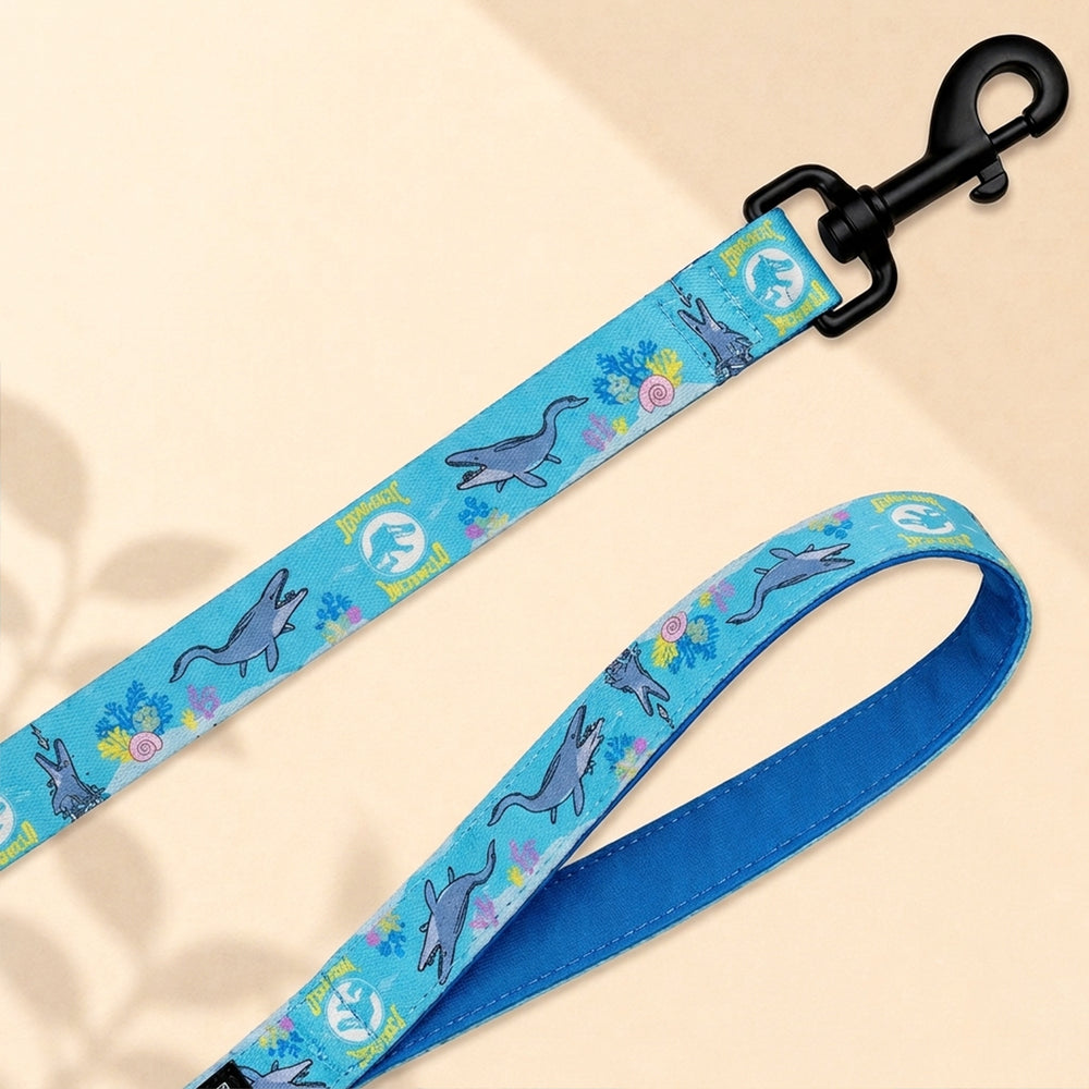 Jurassic Marine Dinos Dog Leash | Ocean Dinosaur Print Dog Leash