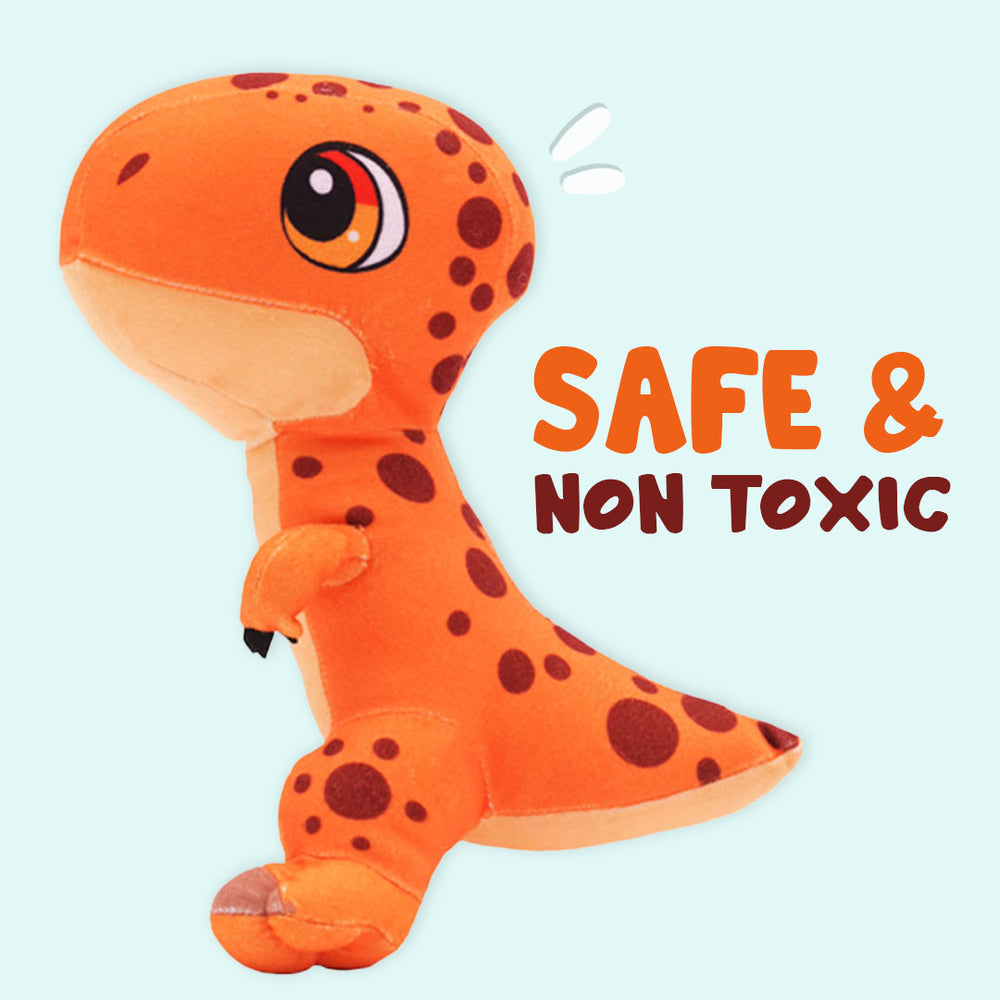 Jurassic T-Rex Squeaky Dog Toy | Dinosaur Interactive Plush Toy for Dogs