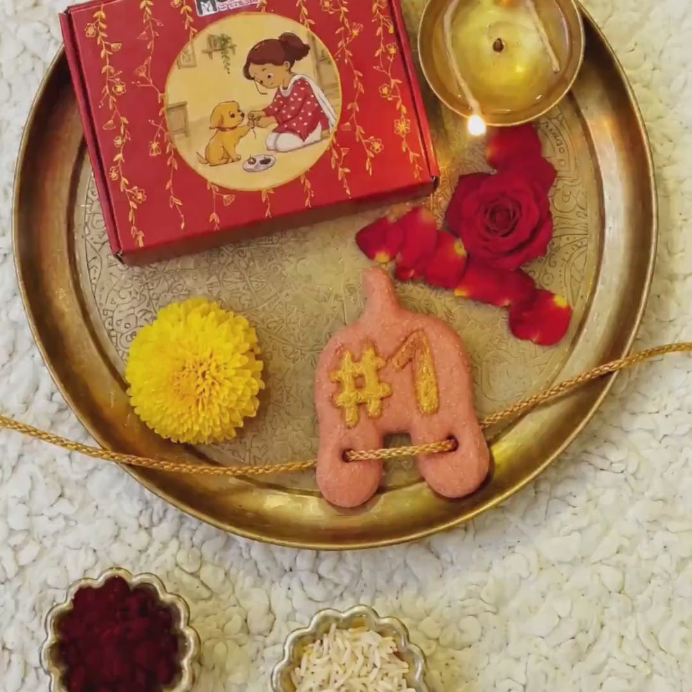 Edible Rakhi Dog Treat