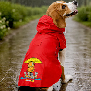Garfield Rain Defender Red Dog Raincoat