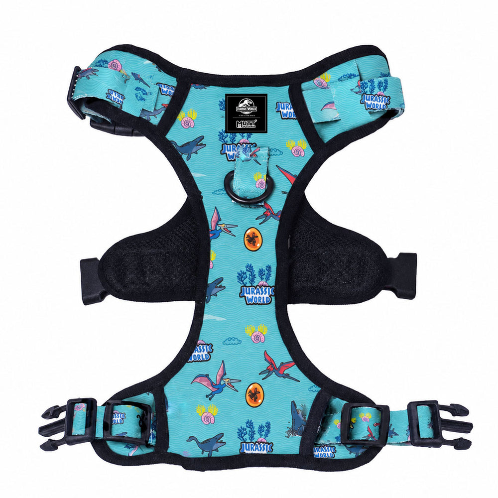 Jurassic Marine Dino Ruff N Tuff Dog Harness | Ocean Dinosaur Adventure Harness for Dogs