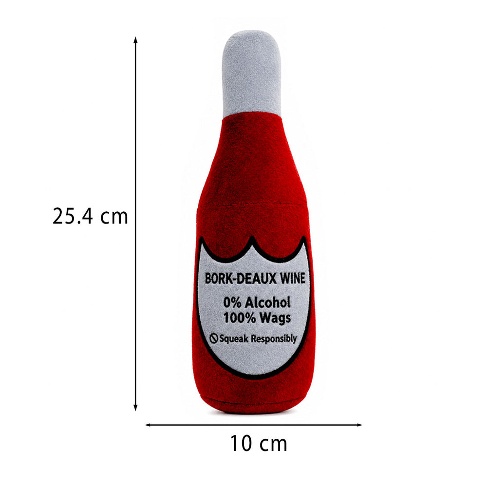 Bork-deaux Wine Bottle Dog Toy
