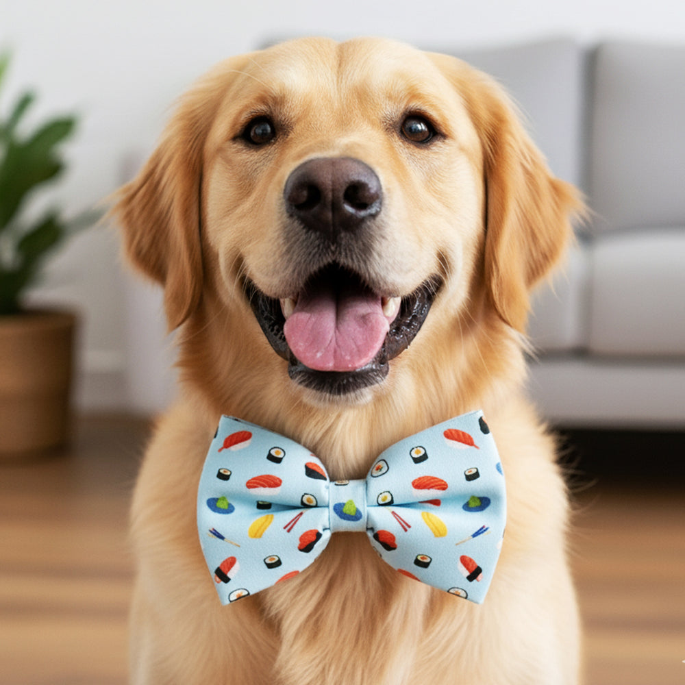 Sushi Surprise Dog Bow Tie