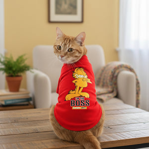 Garfield I am the Boss T-Shirt For Cats