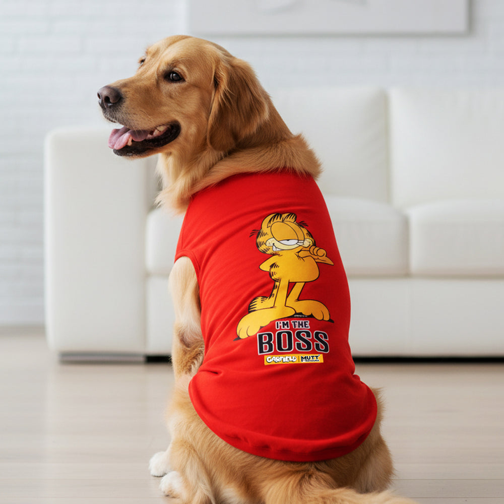 Garfield I am the Boss T-Shirt For Dogs