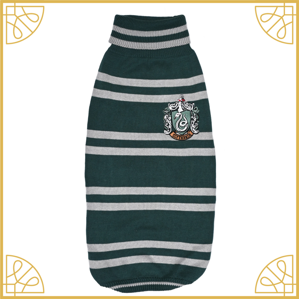 Harry Potter Slytherin Dog Sweater by Mutt of Course