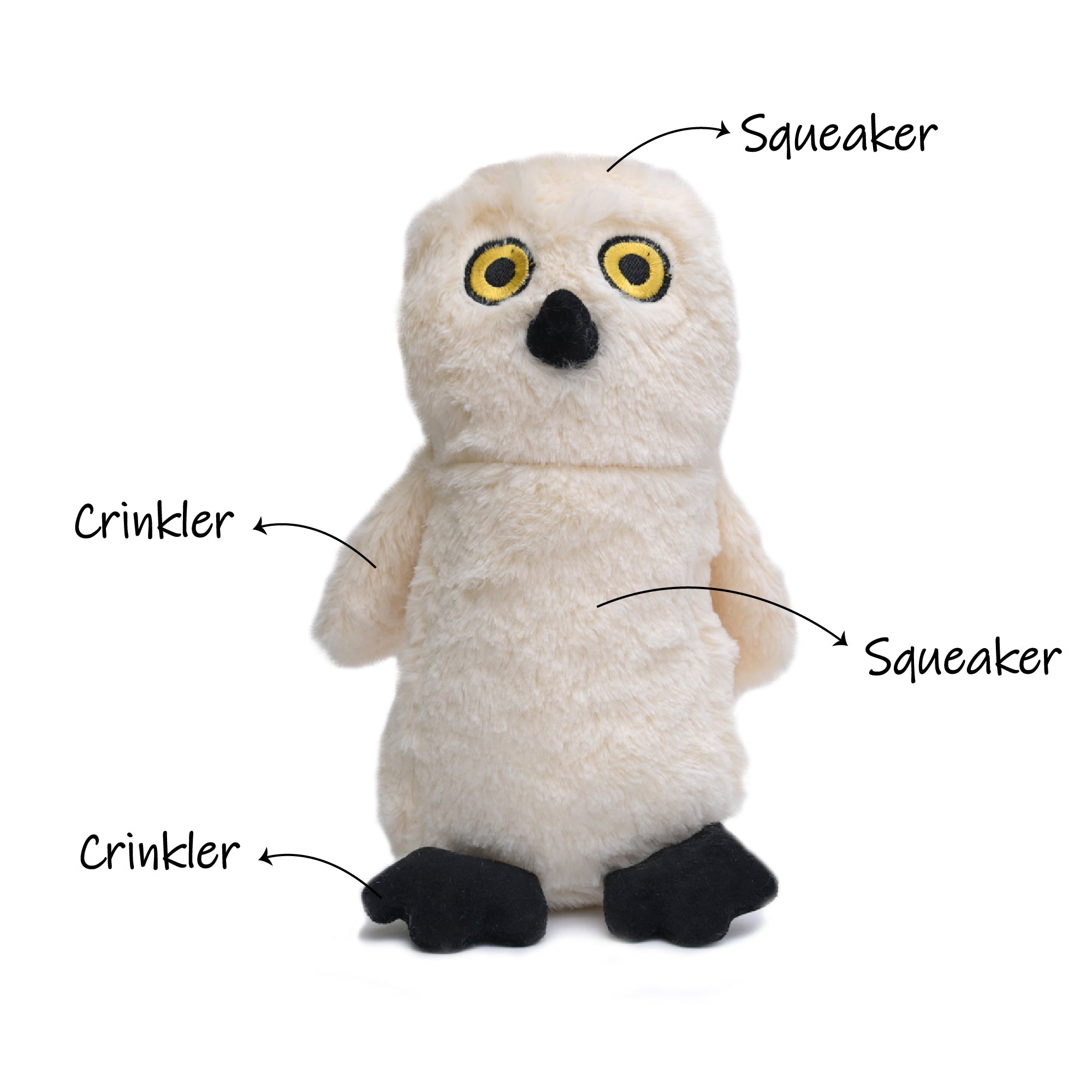 Squeaky owl cheap dog toy